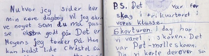 Nu hvor jeg sider her min kære dagbog vil jeg skrive noget som du må passe ekstra godt på. Det er Mogens jeg tænker på.